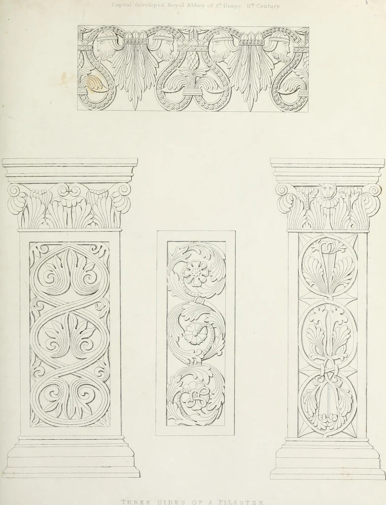An illustration from The encyclopaedia of ornament, 1842, leaf 98