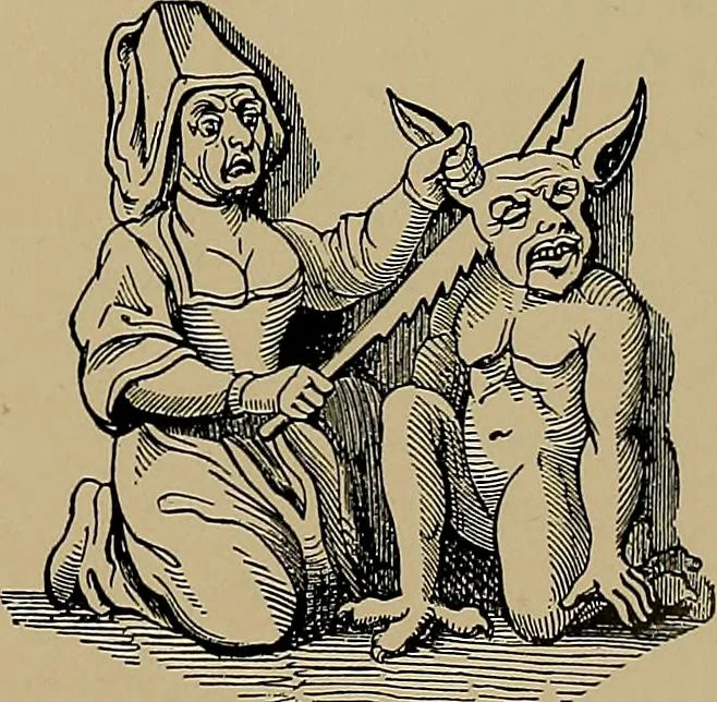 An illustration from An encyclopaedia of occultism : a compendium of information on the occult sciences, occult personalities, psychic science, magic, demonology, spiritism and mysticism, 1920, leaf 146