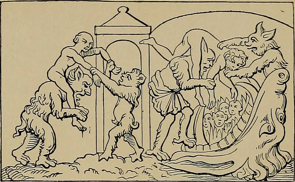 An illustration from An encyclopaedia of occultism : a compendium of information on the occult sciences, occult personalities, psychic science, magic, demonology, spiritism and mysticism, 1920, leaf 146