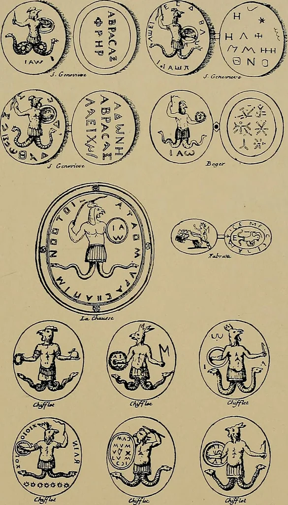 An illustration from An encyclopaedia of occultism : a compendium of information on the occult sciences, occult personalities, psychic science, magic, demonology, spiritism and mysticism, 1920, leaf 218