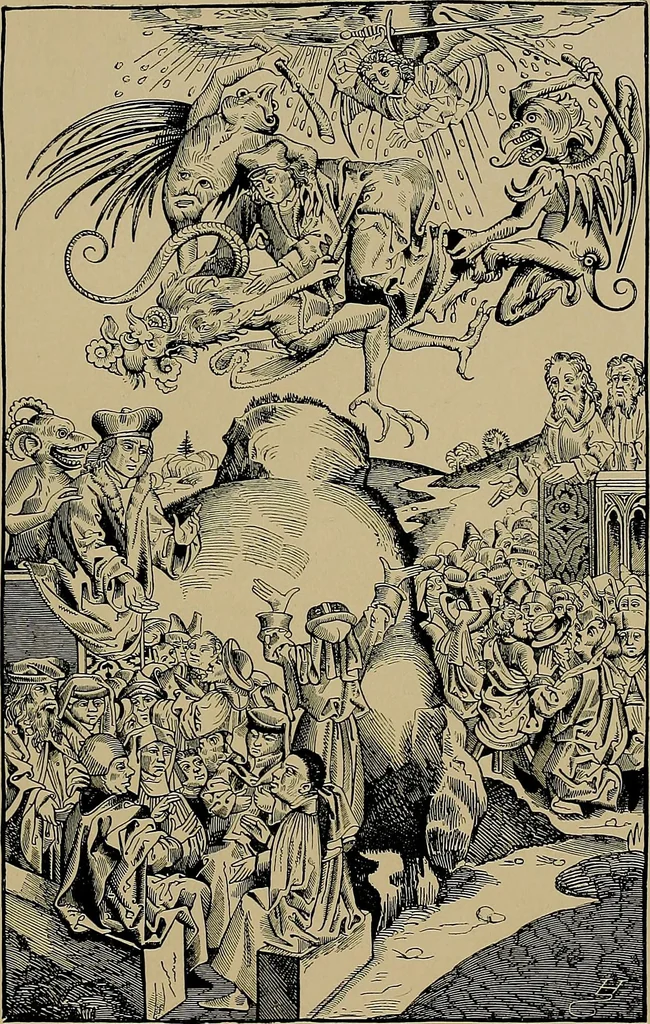 An illustration from An encyclopaedia of occultism : a compendium of information on the occult sciences, occult personalities, psychic science, magic, demonology, spiritism and mysticism, 1920, leaf 44