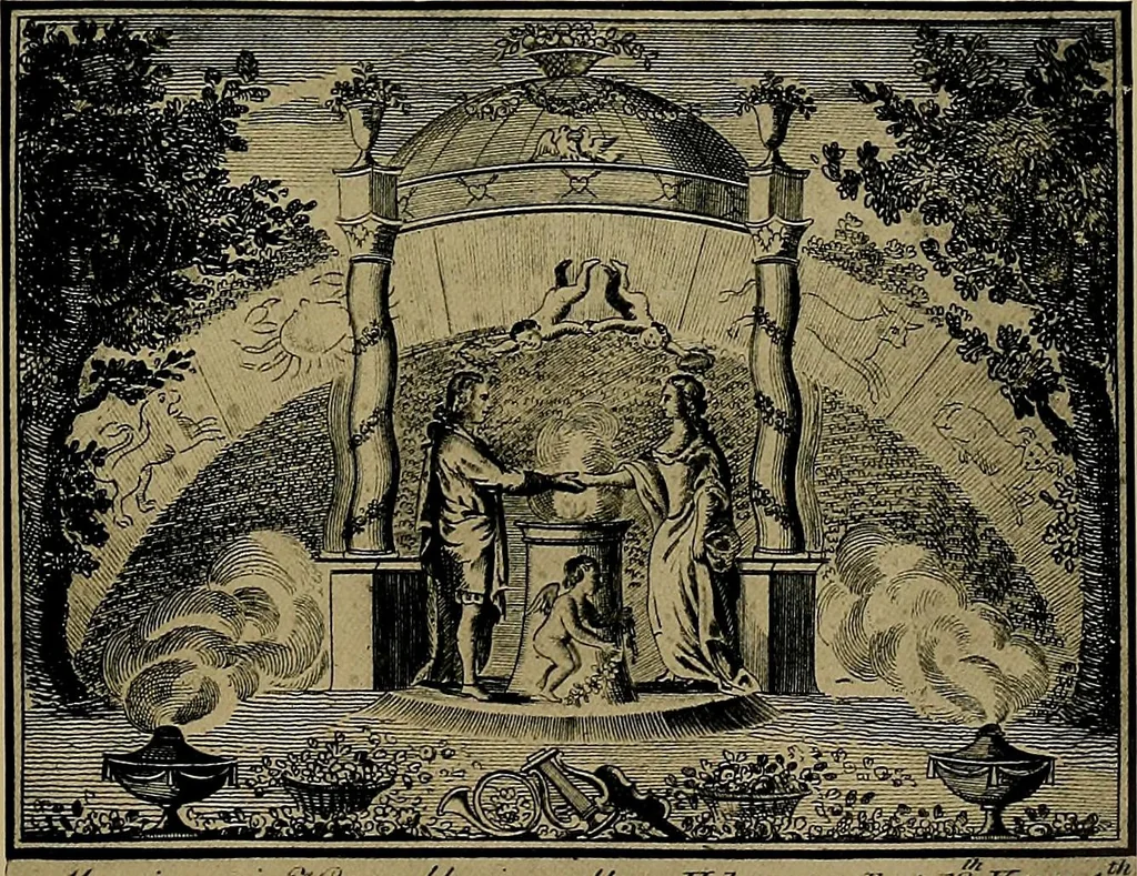 An illustration from An encyclopaedia of occultism : a compendium of information on the occult sciences, occult personalities, psychic science, magic, demonology, spiritism and mysticism, 1920, leaf 68