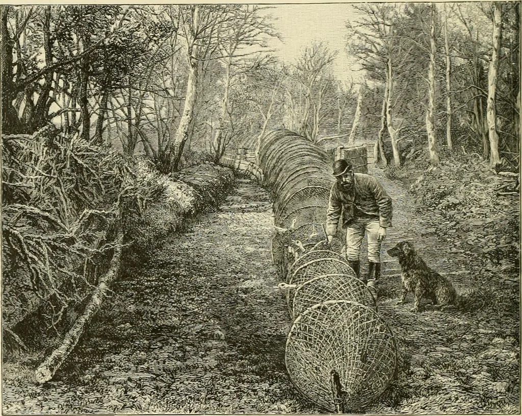 An illustration from The encyclopaedia of sport, 1897, leaf 332