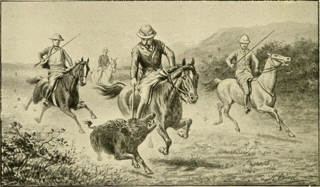 An illustration from The encyclopaedia of sport, 1897, leaf 111