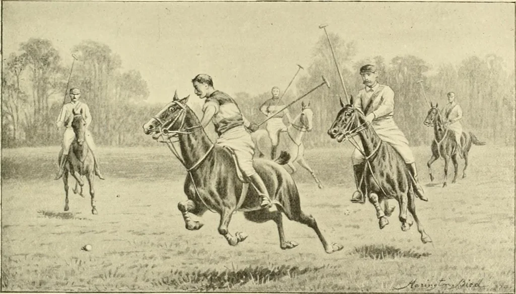 An illustration from The encyclopaedia of sport, 1897, leaf 146
