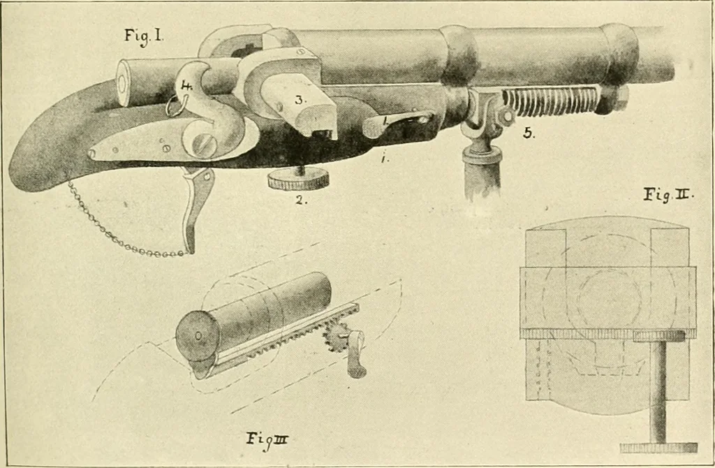 An illustration from The encyclopaedia of sport, 1897, leaf 184