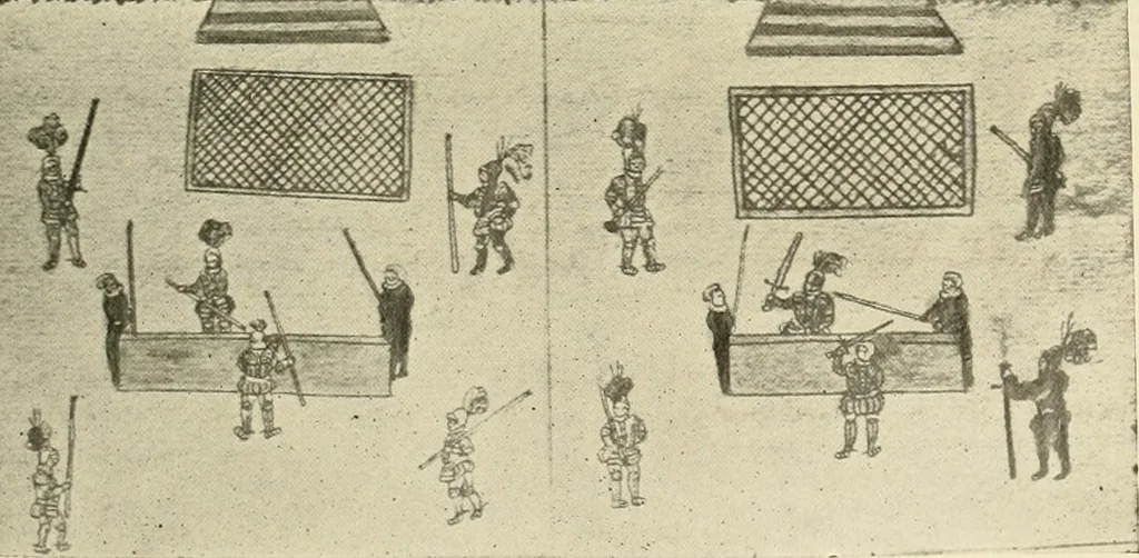 An illustration from The encyclopaedia of sport, 1897, leaf 440