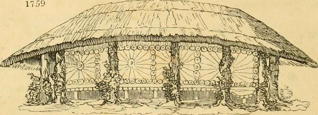An illustration from An encyclopædia of cottage, farm, and villa architecture and furniture : containing numerous designs for dwellings from the cottage to the villa including farm houses, farmeries, and other agricultural buildings, several designs for country inns, public houses, and parochial schools, with the requisite fittings-up fixtures and furniture ; and appropriate offices, gardens and garden scenery ; each design accompanied by analytical and critical marks illustrative of the principles of archtiectural science and taste on whihc it is composed, 1836, leaf 1009