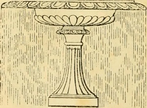 An illustration from An encyclopædia of cottage, farm, and villa architecture and furniture : containing numerous designs for dwellings from the cottage to the villa including farm houses, farmeries, and other agricultural buildings, several designs for country inns, public houses, and parochial schools, with the requisite fittings-up fixtures and furniture ; and appropriate offices, gardens and garden scenery ; each design accompanied by analytical and critical marks illustrative of the principles of archtiectural science and taste on whihc it is composed, 1836, leaf 1011