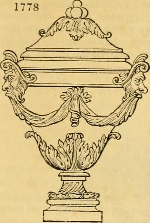 An illustration from An encyclopædia of cottage, farm, and villa architecture and furniture : containing numerous designs for dwellings from the cottage to the villa including farm houses, farmeries, and other agricultural buildings, several designs for country inns, public houses, and parochial schools, with the requisite fittings-up fixtures and furniture ; and appropriate offices, gardens and garden scenery ; each design accompanied by analytical and critical marks illustrative of the principles of archtiectural science and taste on whihc it is composed, 1836, leaf 1018