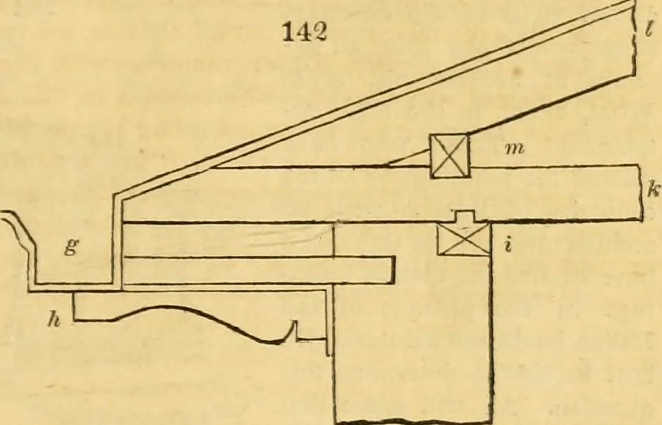 An illustration from An encyclopædia of cottage, farm, and villa architecture and furniture : containing numerous designs for dwellings from the cottage to the villa including farm houses, farmeries, and other agricultural buildings, several designs for country inns, public houses, and parochial schools, with the requisite fittings-up fixtures and furniture ; and appropriate offices, gardens and garden scenery ; each design accompanied by analytical and critical marks illustrative of the principles of archtiectural science and taste on whihc it is composed, 1836, leaf 104