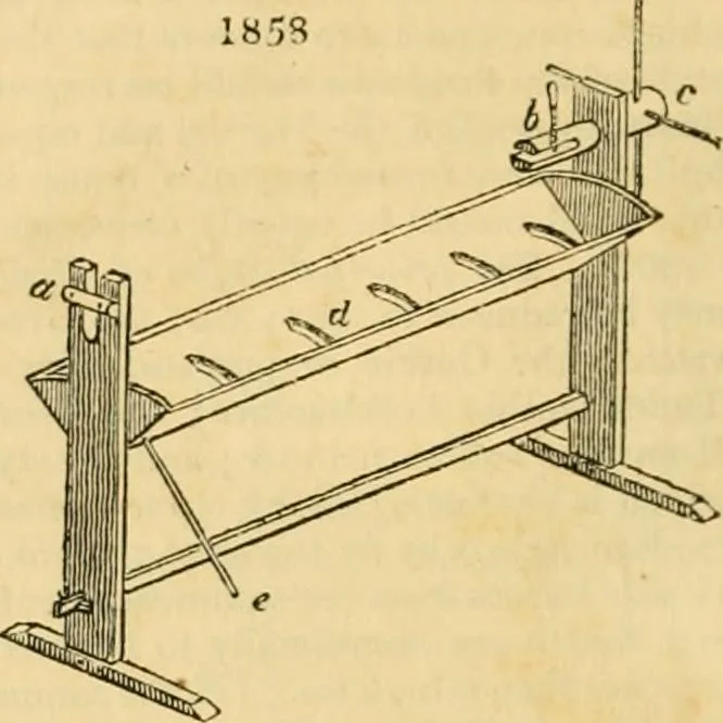 An illustration from An encyclopædia of cottage, farm, and villa architecture and furniture : containing numerous designs for dwellings from the cottage to the villa including farm houses, farmeries, and other agricultural buildings, several designs for country inns, public houses, and parochial schools, with the requisite fittings-up fixtures and furniture ; and appropriate offices, gardens and garden scenery ; each design accompanied by analytical and critical marks illustrative of the principles of archtiectural science and taste on whihc it is composed, 1836, leaf 1063