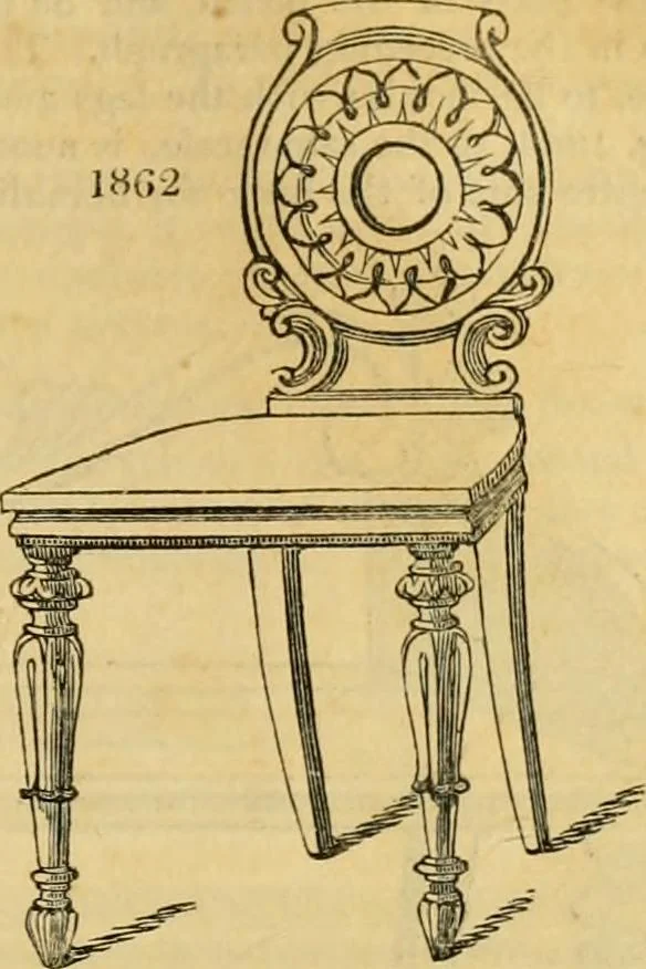 An illustration from An encyclopædia of cottage, farm, and villa architecture and furniture : containing numerous designs for dwellings from the cottage to the villa including farm houses, farmeries, and other agricultural buildings, several designs for country inns, public houses, and parochial schools, with the requisite fittings-up fixtures and furniture ; and appropriate offices, gardens and garden scenery ; each design accompanied by analytical and critical marks illustrative of the principles of archtiectural science and taste on whihc it is composed, 1836, leaf 1064