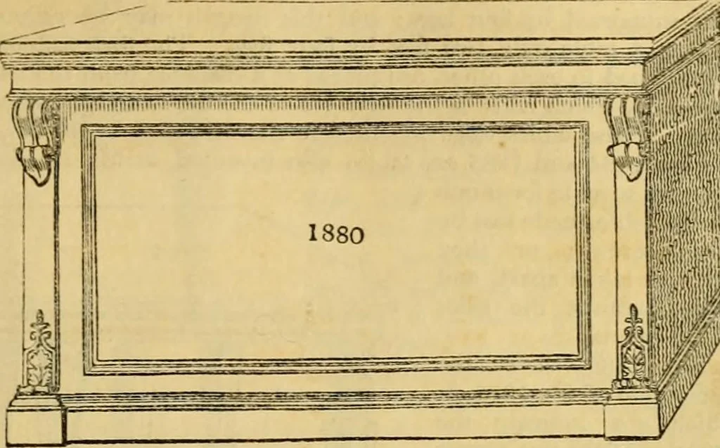 An illustration from An encyclopædia of cottage, farm, and villa architecture and furniture : containing numerous designs for dwellings from the cottage to the villa including farm houses, farmeries, and other agricultural buildings, several designs for country inns, public houses, and parochial schools, with the requisite fittings-up fixtures and furniture ; and appropriate offices, gardens and garden scenery ; each design accompanied by analytical and critical marks illustrative of the principles of archtiectural science and taste on whihc it is composed, 1836, leaf 1070