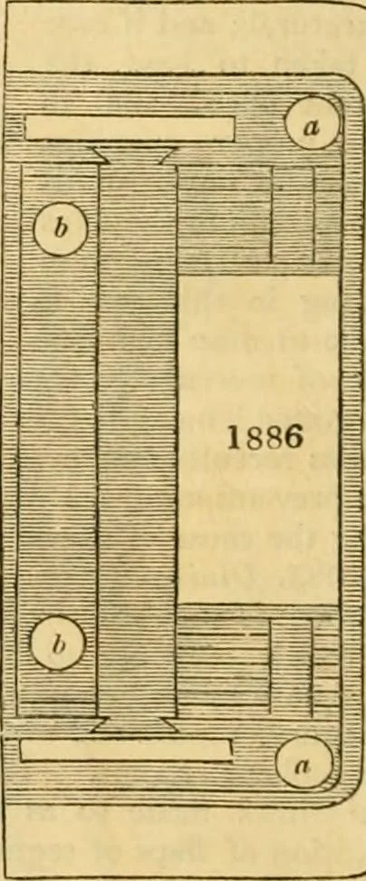 An illustration from An encyclopædia of cottage, farm, and villa architecture and furniture : containing numerous designs for dwellings from the cottage to the villa including farm houses, farmeries, and other agricultural buildings, several designs for country inns, public houses, and parochial schools, with the requisite fittings-up fixtures and furniture ; and appropriate offices, gardens and garden scenery ; each design accompanied by analytical and critical marks illustrative of the principles of archtiectural science and taste on whihc it is composed, 1836, leaf 1071