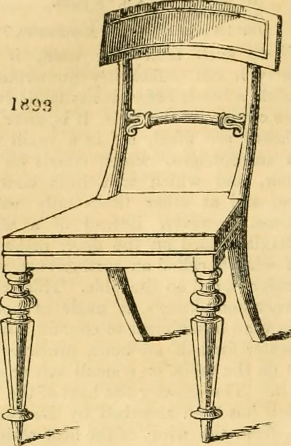 An illustration from An encyclopædia of cottage, farm, and villa architecture and furniture : containing numerous designs for dwellings from the cottage to the villa including farm houses, farmeries, and other agricultural buildings, several designs for country inns, public houses, and parochial schools, with the requisite fittings-up fixtures and furniture ; and appropriate offices, gardens and garden scenery ; each design accompanied by analytical and critical marks illustrative of the principles of archtiectural science and taste on whihc it is composed, 1836, leaf 1073