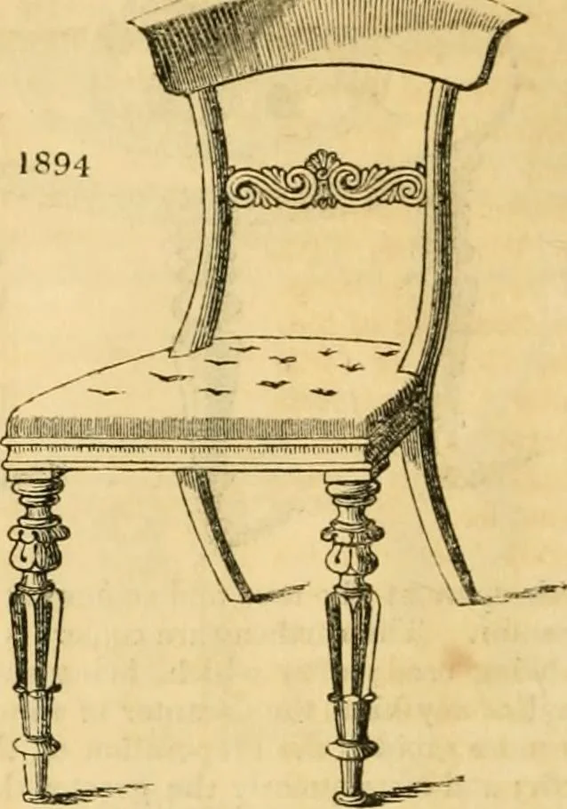 An illustration from An encyclopædia of cottage, farm, and villa architecture and furniture : containing numerous designs for dwellings from the cottage to the villa including farm houses, farmeries, and other agricultural buildings, several designs for country inns, public houses, and parochial schools, with the requisite fittings-up fixtures and furniture ; and appropriate offices, gardens and garden scenery ; each design accompanied by analytical and critical marks illustrative of the principles of archtiectural science and taste on whihc it is composed, 1836, leaf 1073