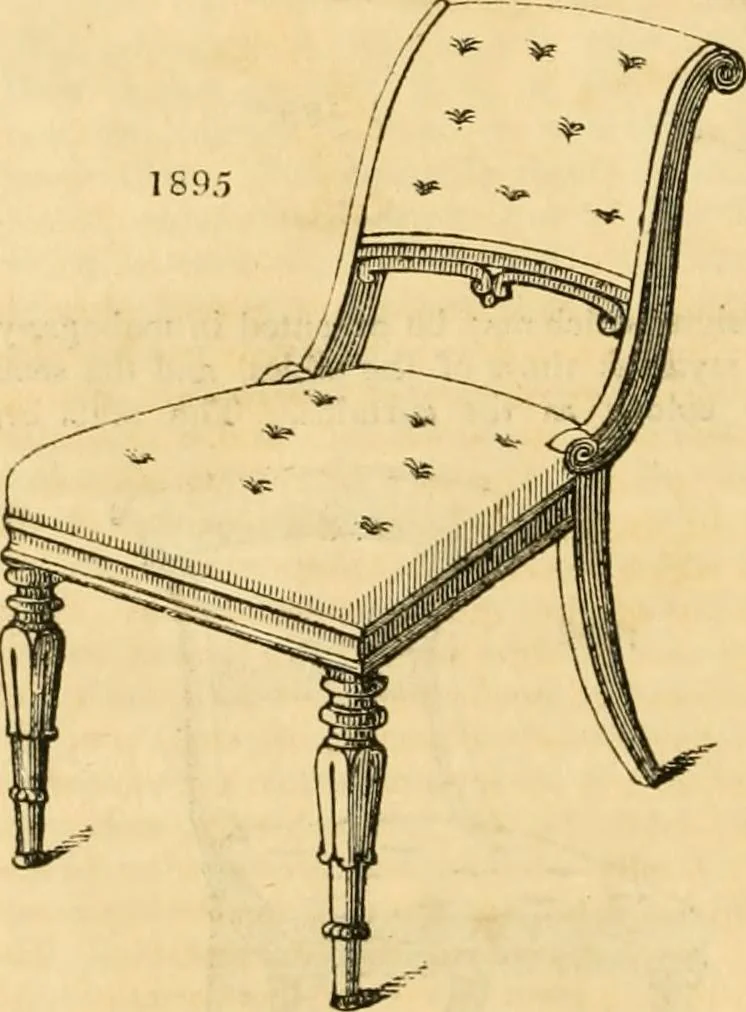 An illustration from An encyclopædia of cottage, farm, and villa architecture and furniture : containing numerous designs for dwellings from the cottage to the villa including farm houses, farmeries, and other agricultural buildings, several designs for country inns, public houses, and parochial schools, with the requisite fittings-up fixtures and furniture ; and appropriate offices, gardens and garden scenery ; each design accompanied by analytical and critical marks illustrative of the principles of archtiectural science and taste on whihc it is composed, 1836, leaf 1073