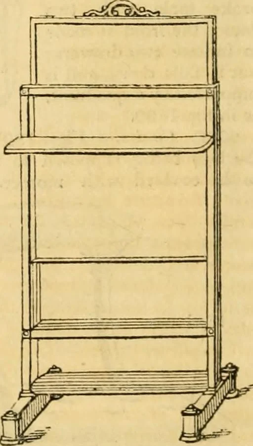 An illustration from An encyclopædia of cottage, farm, and villa architecture and furniture : containing numerous designs for dwellings from the cottage to the villa including farm houses, farmeries, and other agricultural buildings, several designs for country inns, public houses, and parochial schools, with the requisite fittings-up fixtures and furniture ; and appropriate offices, gardens and garden scenery ; each design accompanied by analytical and critical marks illustrative of the principles of archtiectural science and taste on whihc it is composed, 1836, leaf 1073