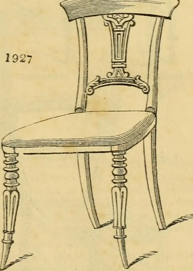 An illustration from An encyclopædia of cottage, farm, and villa architecture and furniture : containing numerous designs for dwellings from the cottage to the villa including farm houses, farmeries, and other agricultural buildings, several designs for country inns, public houses, and parochial schools, with the requisite fittings-up fixtures and furniture ; and appropriate offices, gardens and garden scenery ; each design accompanied by analytical and critical marks illustrative of the principles of archtiectural science and taste on whihc it is composed, 1836, leaf 1084