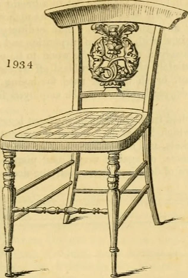 An illustration from An encyclopædia of cottage, farm, and villa architecture and furniture : containing numerous designs for dwellings from the cottage to the villa including farm houses, farmeries, and other agricultural buildings, several designs for country inns, public houses, and parochial schools, with the requisite fittings-up fixtures and furniture ; and appropriate offices, gardens and garden scenery ; each design accompanied by analytical and critical marks illustrative of the principles of archtiectural science and taste on whihc it is composed, 1836, leaf 1086