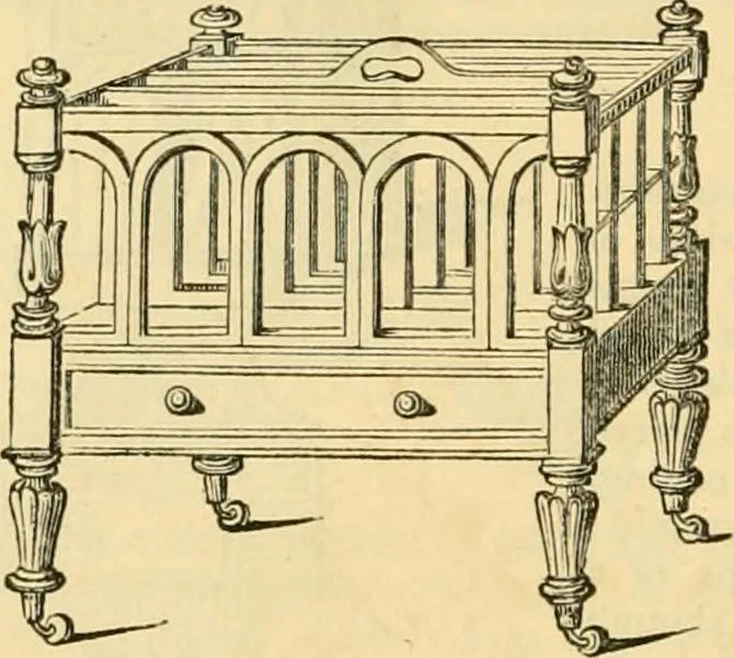 An illustration from An encyclopædia of cottage, farm, and villa architecture and furniture : containing numerous designs for dwellings from the cottage to the villa including farm houses, farmeries, and other agricultural buildings, several designs for country inns, public houses, and parochial schools, with the requisite fittings-up fixtures and furniture ; and appropriate offices, gardens and garden scenery ; each design accompanied by analytical and critical marks illustrative of the principles of archtiectural science and taste on whihc it is composed, 1836, leaf 1093