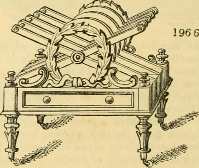 An illustration from An encyclopædia of cottage, farm, and villa architecture and furniture : containing numerous designs for dwellings from the cottage to the villa including farm houses, farmeries, and other agricultural buildings, several designs for country inns, public houses, and parochial schools, with the requisite fittings-up fixtures and furniture ; and appropriate offices, gardens and garden scenery ; each design accompanied by analytical and critical marks illustrative of the principles of archtiectural science and taste on whihc it is composed, 1836, leaf 1093