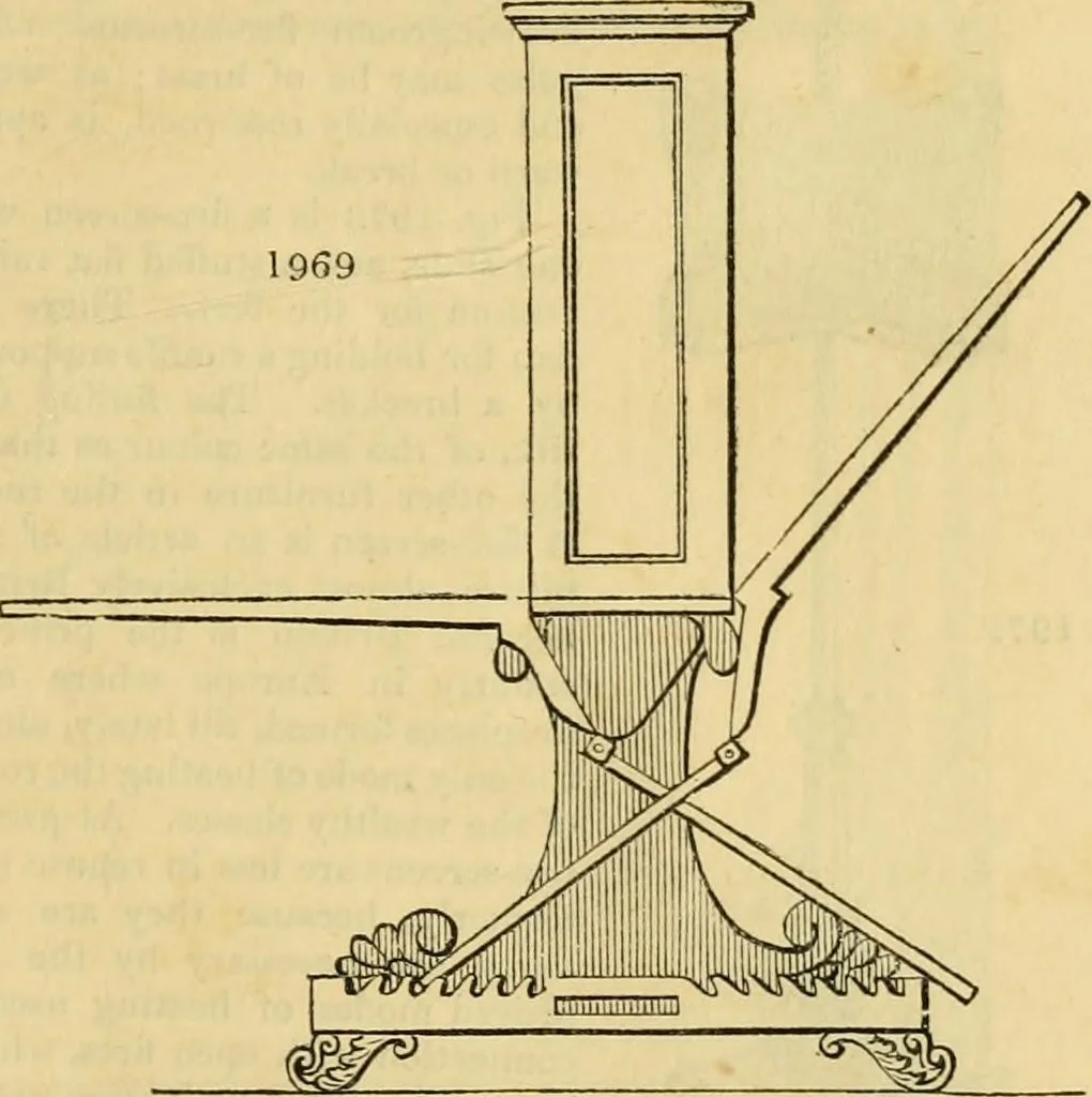 An illustration from An encyclopædia of cottage, farm, and villa architecture and furniture : containing numerous designs for dwellings from the cottage to the villa including farm houses, farmeries, and other agricultural buildings, several designs for country inns, public houses, and parochial schools, with the requisite fittings-up fixtures and furniture ; and appropriate offices, gardens and garden scenery ; each design accompanied by analytical and critical marks illustrative of the principles of archtiectural science and taste on whihc it is composed, 1836, leaf 1094