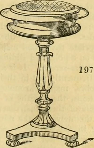 An illustration from An encyclopædia of cottage, farm, and villa architecture and furniture : containing numerous designs for dwellings from the cottage to the villa including farm houses, farmeries, and other agricultural buildings, several designs for country inns, public houses, and parochial schools, with the requisite fittings-up fixtures and furniture ; and appropriate offices, gardens and garden scenery ; each design accompanied by analytical and critical marks illustrative of the principles of archtiectural science and taste on whihc it is composed, 1836, leaf 1094