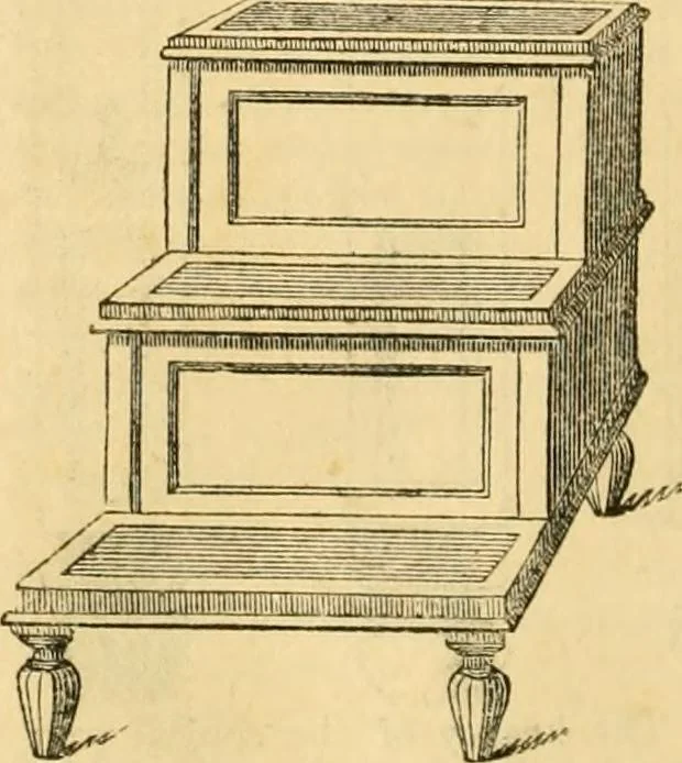 An illustration from An encyclopædia of cottage, farm, and villa architecture and furniture : containing numerous designs for dwellings from the cottage to the villa including farm houses, farmeries, and other agricultural buildings, several designs for country inns, public houses, and parochial schools, with the requisite fittings-up fixtures and furniture ; and appropriate offices, gardens and garden scenery ; each design accompanied by analytical and critical marks illustrative of the principles of archtiectural science and taste on whihc it is composed, 1836, leaf 1105