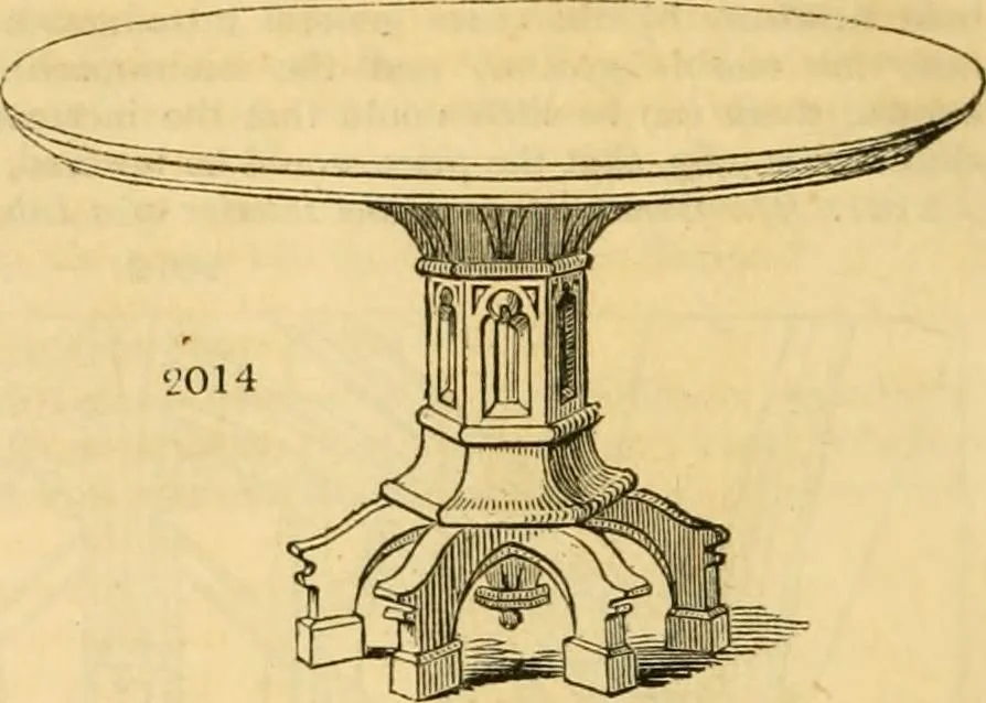An illustration from An encyclopædia of cottage, farm, and villa architecture and furniture : containing numerous designs for dwellings from the cottage to the villa including farm houses, farmeries, and other agricultural buildings, several designs for country inns, public houses, and parochial schools, with the requisite fittings-up fixtures and furniture ; and appropriate offices, gardens and garden scenery ; each design accompanied by analytical and critical marks illustrative of the principles of archtiectural science and taste on whihc it is composed, 1836, leaf 1117