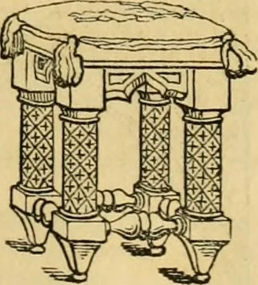 An illustration from An encyclopædia of cottage, farm, and villa architecture and furniture : containing numerous designs for dwellings from the cottage to the villa including farm houses, farmeries, and other agricultural buildings, several designs for country inns, public houses, and parochial schools, with the requisite fittings-up fixtures and furniture ; and appropriate offices, gardens and garden scenery ; each design accompanied by analytical and critical marks illustrative of the principles of archtiectural science and taste on whihc it is composed, 1836, leaf 1118