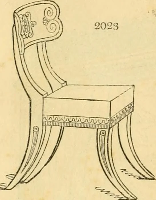 An illustration from An encyclopædia of cottage, farm, and villa architecture and furniture : containing numerous designs for dwellings from the cottage to the villa including farm houses, farmeries, and other agricultural buildings, several designs for country inns, public houses, and parochial schools, with the requisite fittings-up fixtures and furniture ; and appropriate offices, gardens and garden scenery ; each design accompanied by analytical and critical marks illustrative of the principles of archtiectural science and taste on whihc it is composed, 1836, leaf 1121