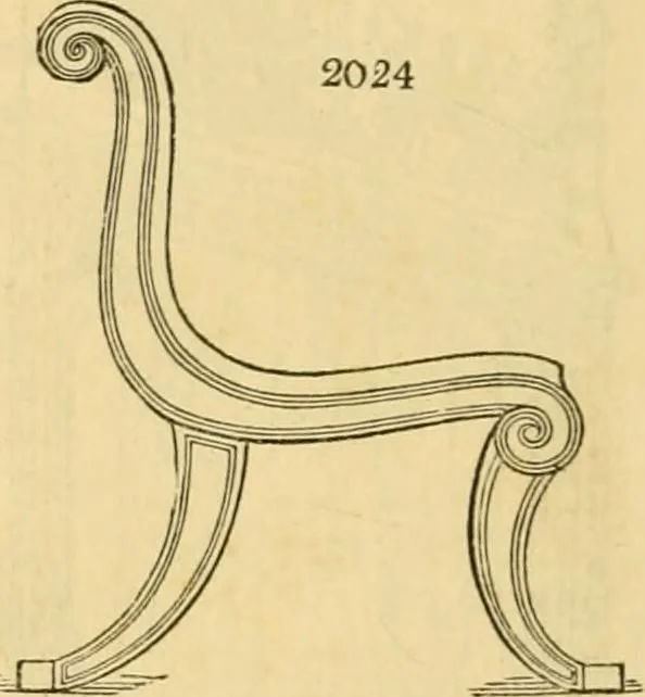 An illustration from An encyclopædia of cottage, farm, and villa architecture and furniture : containing numerous designs for dwellings from the cottage to the villa including farm houses, farmeries, and other agricultural buildings, several designs for country inns, public houses, and parochial schools, with the requisite fittings-up fixtures and furniture ; and appropriate offices, gardens and garden scenery ; each design accompanied by analytical and critical marks illustrative of the principles of archtiectural science and taste on whihc it is composed, 1836, leaf 1121