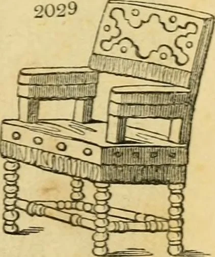 An illustration from An encyclopædia of cottage, farm, and villa architecture and furniture : containing numerous designs for dwellings from the cottage to the villa including farm houses, farmeries, and other agricultural buildings, several designs for country inns, public houses, and parochial schools, with the requisite fittings-up fixtures and furniture ; and appropriate offices, gardens and garden scenery ; each design accompanied by analytical and critical marks illustrative of the principles of archtiectural science and taste on whihc it is composed, 1836, leaf 1122