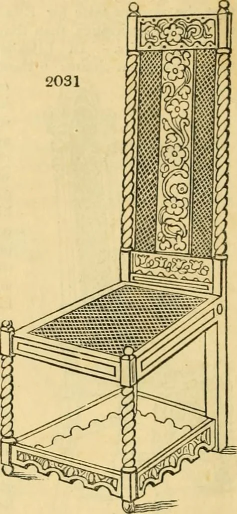 An illustration from An encyclopædia of cottage, farm, and villa architecture and furniture : containing numerous designs for dwellings from the cottage to the villa including farm houses, farmeries, and other agricultural buildings, several designs for country inns, public houses, and parochial schools, with the requisite fittings-up fixtures and furniture ; and appropriate offices, gardens and garden scenery ; each design accompanied by analytical and critical marks illustrative of the principles of archtiectural science and taste on whihc it is composed, 1836, leaf 1123