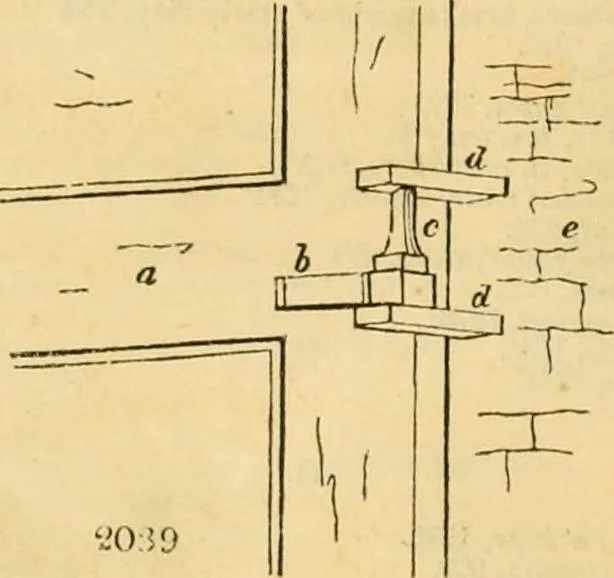 An illustration from An encyclopædia of cottage, farm, and villa architecture and furniture : containing numerous designs for dwellings from the cottage to the villa including farm houses, farmeries, and other agricultural buildings, several designs for country inns, public houses, and parochial schools, with the requisite fittings-up fixtures and furniture ; and appropriate offices, gardens and garden scenery ; each design accompanied by analytical and critical marks illustrative of the principles of archtiectural science and taste on whihc it is composed, 1836, leaf 1151