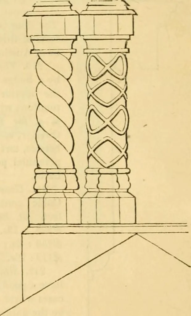 An illustration from An encyclopædia of cottage, farm, and villa architecture and furniture : containing numerous designs for dwellings from the cottage to the villa including farm houses, farmeries, and other agricultural buildings, several designs for country inns, public houses, and parochial schools, with the requisite fittings-up fixtures and furniture ; and appropriate offices, gardens and garden scenery ; each design accompanied by analytical and critical marks illustrative of the principles of archtiectural science and taste on whihc it is composed, 1836, leaf 125