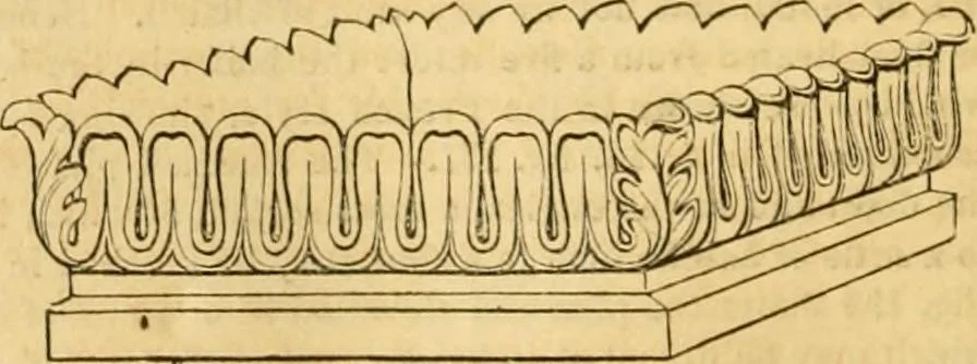 An illustration from An encyclopædia of cottage, farm, and villa architecture and furniture : containing numerous designs for dwellings from the cottage to the villa including farm houses, farmeries, and other agricultural buildings, several designs for country inns, public houses, and parochial schools, with the requisite fittings-up fixtures and furniture ; and appropriate offices, gardens and garden scenery ; each design accompanied by analytical and critical marks illustrative of the principles of archtiectural science and taste on whihc it is composed, 1836, leaf 129
