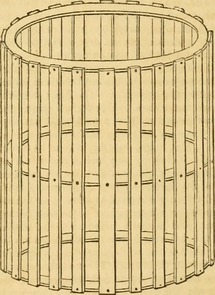 An illustration from An encyclopædia of cottage, farm, and villa architecture and furniture : containing numerous designs for dwellings from the cottage to the villa including farm houses, farmeries, and other agricultural buildings, several designs for country inns, public houses, and parochial schools, with the requisite fittings-up fixtures and furniture ; and appropriate offices, gardens and garden scenery ; each design accompanied by analytical and critical marks illustrative of the principles of archtiectural science and taste on whihc it is composed, 1836, leaf 145