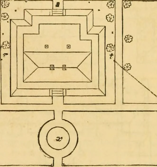 An illustration from An encyclopædia of cottage, farm, and villa architecture and furniture : containing numerous designs for dwellings from the cottage to the villa including farm houses, farmeries, and other agricultural buildings, several designs for country inns, public houses, and parochial schools, with the requisite fittings-up fixtures and furniture ; and appropriate offices, gardens and garden scenery ; each design accompanied by analytical and critical marks illustrative of the principles of archtiectural science and taste on whihc it is composed, 1836, leaf 167