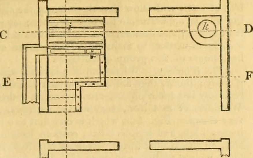 An illustration from An encyclopædia of cottage, farm, and villa architecture and furniture : containing numerous designs for dwellings from the cottage to the villa including farm houses, farmeries, and other agricultural buildings, several designs for country inns, public houses, and parochial schools, with the requisite fittings-up fixtures and furniture ; and appropriate offices, gardens and garden scenery ; each design accompanied by analytical and critical marks illustrative of the principles of archtiectural science and taste on whihc it is composed, 1836, leaf 176