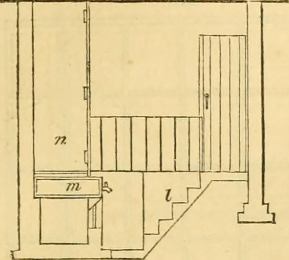 An illustration from An encyclopædia of cottage, farm, and villa architecture and furniture : containing numerous designs for dwellings from the cottage to the villa including farm houses, farmeries, and other agricultural buildings, several designs for country inns, public houses, and parochial schools, with the requisite fittings-up fixtures and furniture ; and appropriate offices, gardens and garden scenery ; each design accompanied by analytical and critical marks illustrative of the principles of archtiectural science and taste on whihc it is composed, 1836, leaf 176
