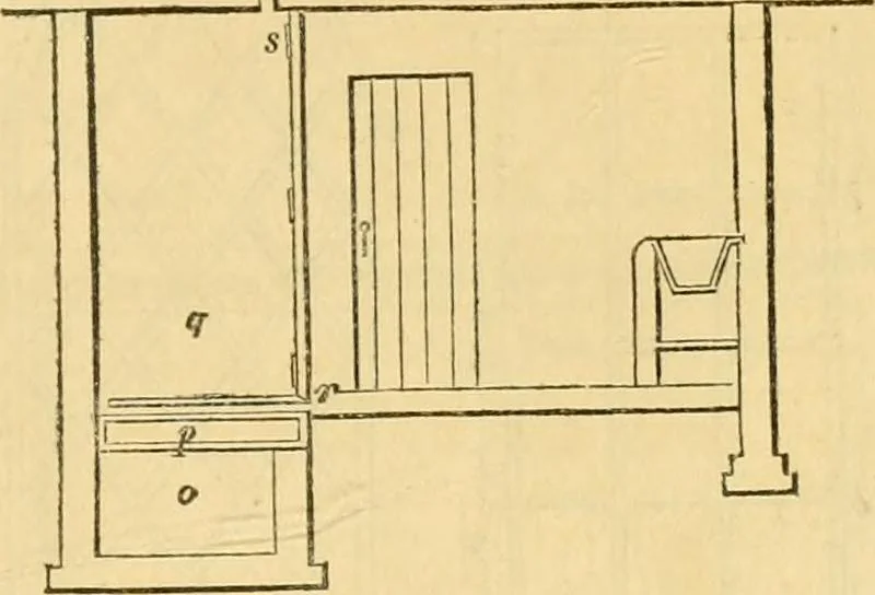 An illustration from An encyclopædia of cottage, farm, and villa architecture and furniture : containing numerous designs for dwellings from the cottage to the villa including farm houses, farmeries, and other agricultural buildings, several designs for country inns, public houses, and parochial schools, with the requisite fittings-up fixtures and furniture ; and appropriate offices, gardens and garden scenery ; each design accompanied by analytical and critical marks illustrative of the principles of archtiectural science and taste on whihc it is composed, 1836, leaf 176