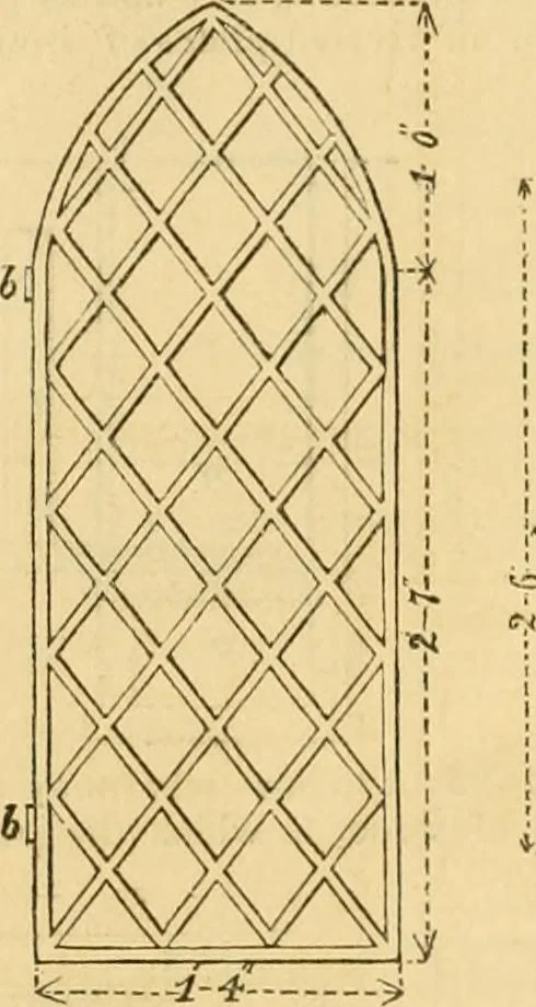 An illustration from An encyclopædia of cottage, farm, and villa architecture and furniture : containing numerous designs for dwellings from the cottage to the villa including farm houses, farmeries, and other agricultural buildings, several designs for country inns, public houses, and parochial schools, with the requisite fittings-up fixtures and furniture ; and appropriate offices, gardens and garden scenery ; each design accompanied by analytical and critical marks illustrative of the principles of archtiectural science and taste on whihc it is composed, 1836, leaf 177