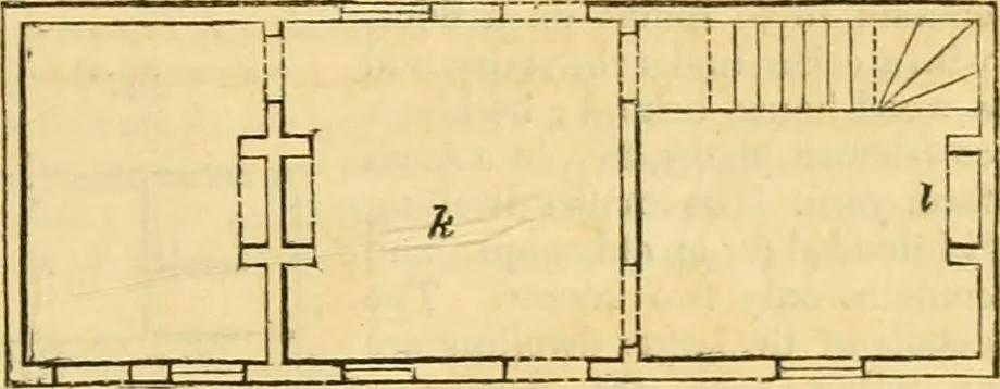 An illustration from An encyclopædia of cottage, farm, and villa architecture and furniture : containing numerous designs for dwellings from the cottage to the villa including farm houses, farmeries, and other agricultural buildings, several designs for country inns, public houses, and parochial schools, with the requisite fittings-up fixtures and furniture ; and appropriate offices, gardens and garden scenery ; each design accompanied by analytical and critical marks illustrative of the principles of archtiectural science and taste on whihc it is composed, 1836, leaf 206