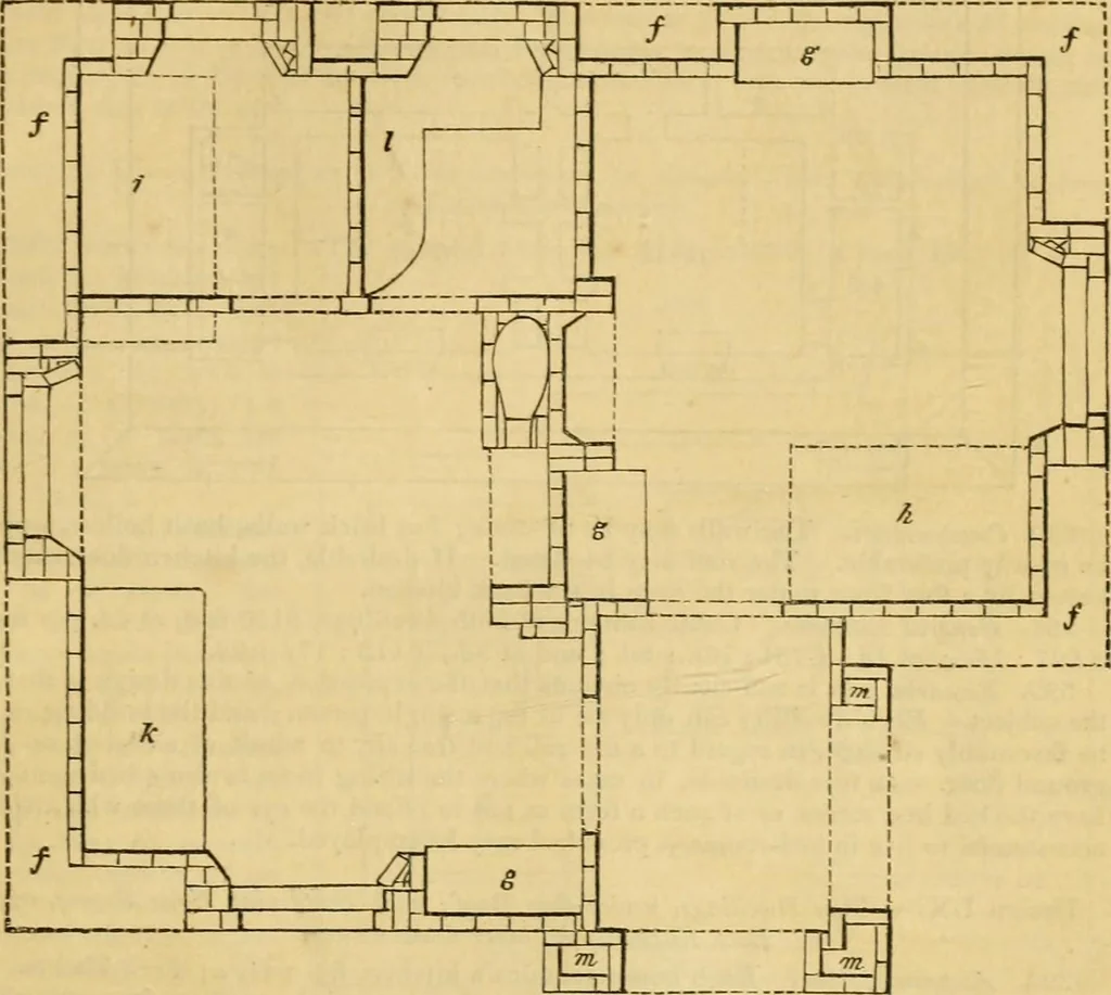 An illustration from An encyclopædia of cottage, farm, and villa architecture and furniture : containing numerous designs for dwellings from the cottage to the villa including farm houses, farmeries, and other agricultural buildings, several designs for country inns, public houses, and parochial schools, with the requisite fittings-up fixtures and furniture ; and appropriate offices, gardens and garden scenery ; each design accompanied by analytical and critical marks illustrative of the principles of archtiectural science and taste on whihc it is composed, 1836, leaf 218