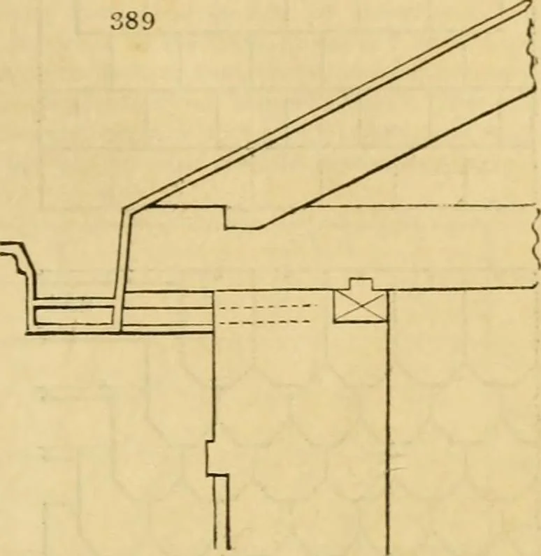 An illustration from An encyclopædia of cottage, farm, and villa architecture and furniture : containing numerous designs for dwellings from the cottage to the villa including farm houses, farmeries, and other agricultural buildings, several designs for country inns, public houses, and parochial schools, with the requisite fittings-up fixtures and furniture ; and appropriate offices, gardens and garden scenery ; each design accompanied by analytical and critical marks illustrative of the principles of archtiectural science and taste on whihc it is composed, 1836, leaf 250