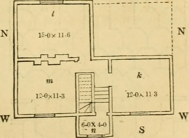 An illustration from An encyclopædia of cottage, farm, and villa architecture and furniture : containing numerous designs for dwellings from the cottage to the villa including farm houses, farmeries, and other agricultural buildings, several designs for country inns, public houses, and parochial schools, with the requisite fittings-up fixtures and furniture ; and appropriate offices, gardens and garden scenery ; each design accompanied by analytical and critical marks illustrative of the principles of archtiectural science and taste on whihc it is composed, 1836, leaf 250