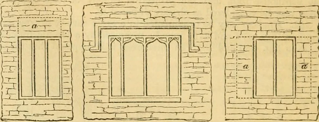 An illustration from An encyclopædia of cottage, farm, and villa architecture and furniture : containing numerous designs for dwellings from the cottage to the villa including farm houses, farmeries, and other agricultural buildings, several designs for country inns, public houses, and parochial schools, with the requisite fittings-up fixtures and furniture ; and appropriate offices, gardens and garden scenery ; each design accompanied by analytical and critical marks illustrative of the principles of archtiectural science and taste on whihc it is composed, 1836, leaf 291